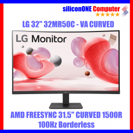 LG 32" 32MR50C VA Curved FHD 100hz 5ms (DSUB/HDMI) 