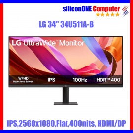 LG 34" 34U511A-B Flat IPS WFHD UltraWide 100hz HDMI/DP 