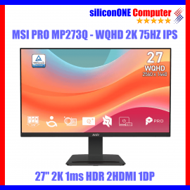 MSI PRO MP273Q E7 - 2K IPS 75Hz 1ms 2HDMI 1DP 