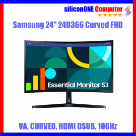 Samsung 24" 24D366 - 100Hz VA Curved FHD HDMI DSUB 