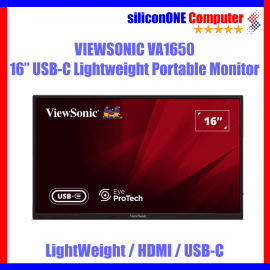 Viewsonic VA1650 - 16" USB-C HDMI Portable Monitor 