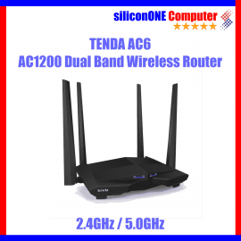 TENDA AC6 - AC1200 Dual Band Wireless Router 