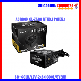 ASROCK CL-750G ATX3.1 PCIE5.1 12V-2x6 80+GOLD 