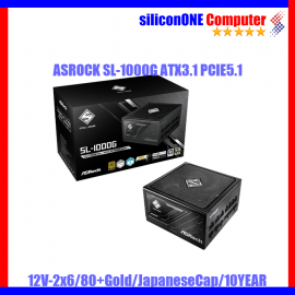 ASROCK SL-1000G ATX3.1 PCIE5.1 12V-2x6 80+GOLD FULL MODULAR BLACK 