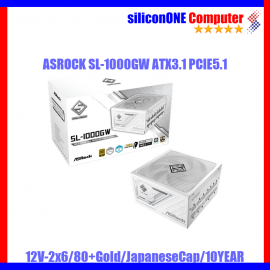 ASROCK SL-1000GW ATX3.1 PCIE5.1 12V-2x6 80+GOLD FULL MODULAR WHITE 