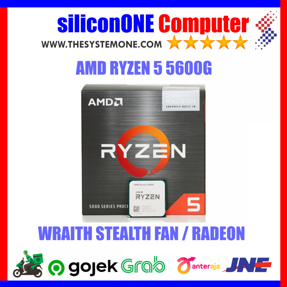 AMD RYZEN 5 - 5600G (3.9/4.4G) 6/12 + fan+vga