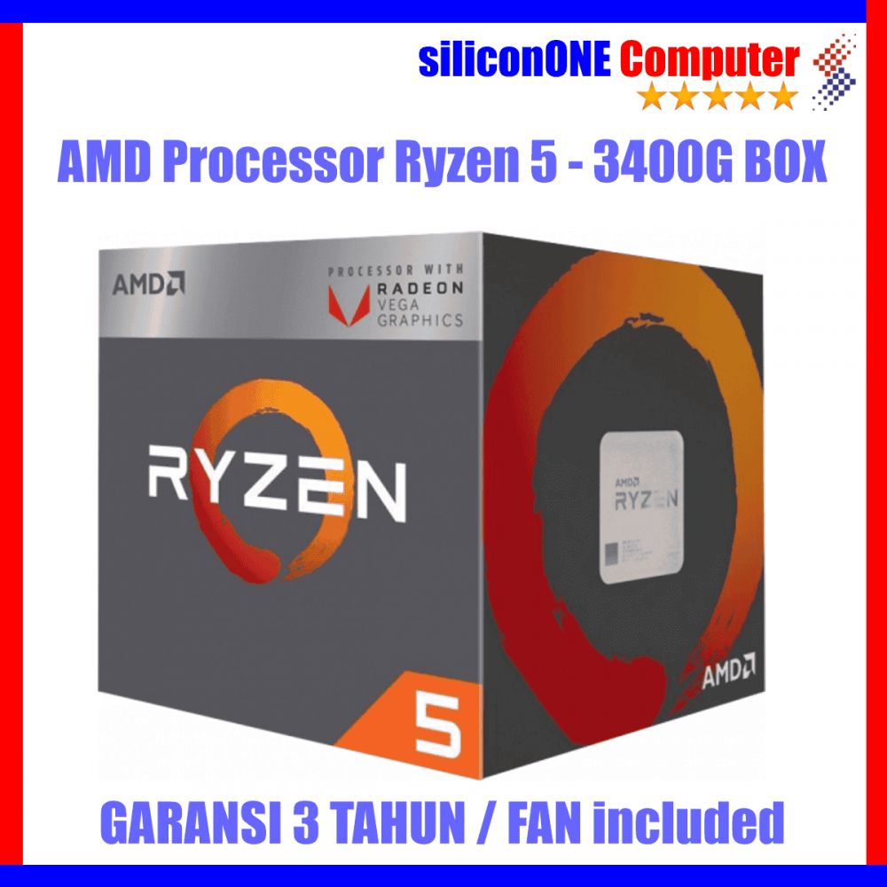 AMD RYZEN 5 - 3400G BOX 3THN