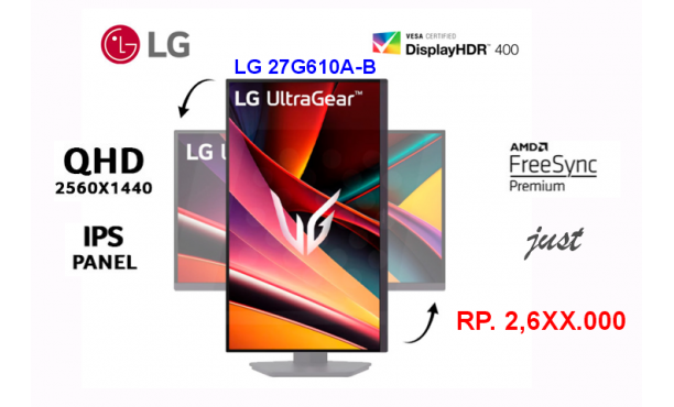 LG 27" 27G610A-B 200Hz Pivot