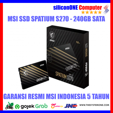 MSI SSD SPATIUM S270 - 240GB [500/400] (5thn)