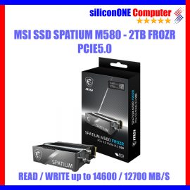 MSI SPATIUM M580 PCIe 5.0 NVMe M.2 2TB FROZR 