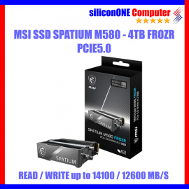 MSI SPATIUM M580 PCIe 5.0 NVMe M.2 4TB FROZR 