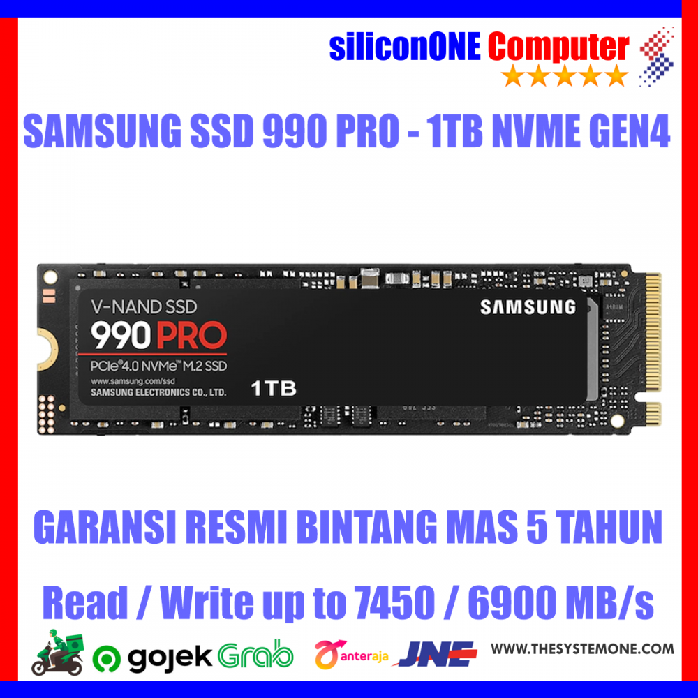 Samsung 990PRO - 1TB NVME PCIe 4.0 [7450/6900] - Fastest SSD