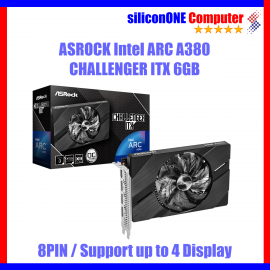 ASROCK ARC A380 Challenger ITX 6GB [4 MONITOR]