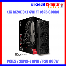 XFX RX9070XT SWIFT 16GB GDDR6 BLACK TRIPLE FAN 