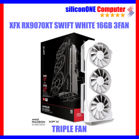 XFX RX9070XT SWIFT 16GB GDDR6 WHITE TRIPLE FAN 